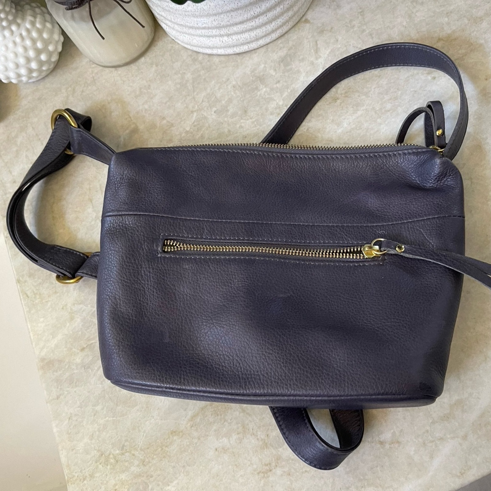 Osgoode Marley Zella Small Crossbody Purse In Storm (Dark Gray)